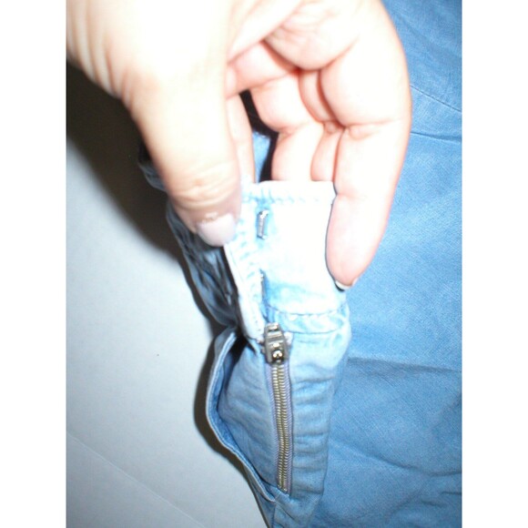 $198 Womens NWT W Worth New York Deim Skort Shorts Skirt 8 Blue Light Wrap Nice - Picture 6 of 7